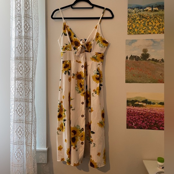 SHEIN Dresses & Skirts - Sunflow midi dress. Thin material and in good condition. Never worn.